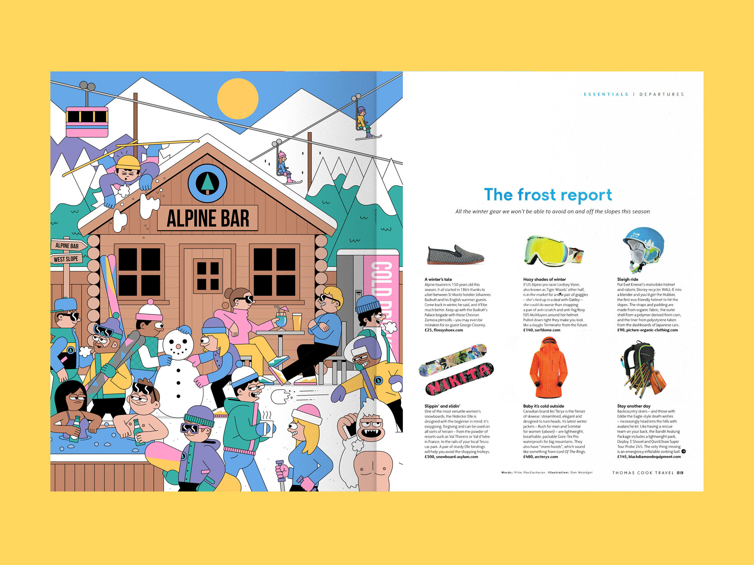 Thomas Cook Magazine, The Frost Report — Dan Woodger Illustration &  Animation